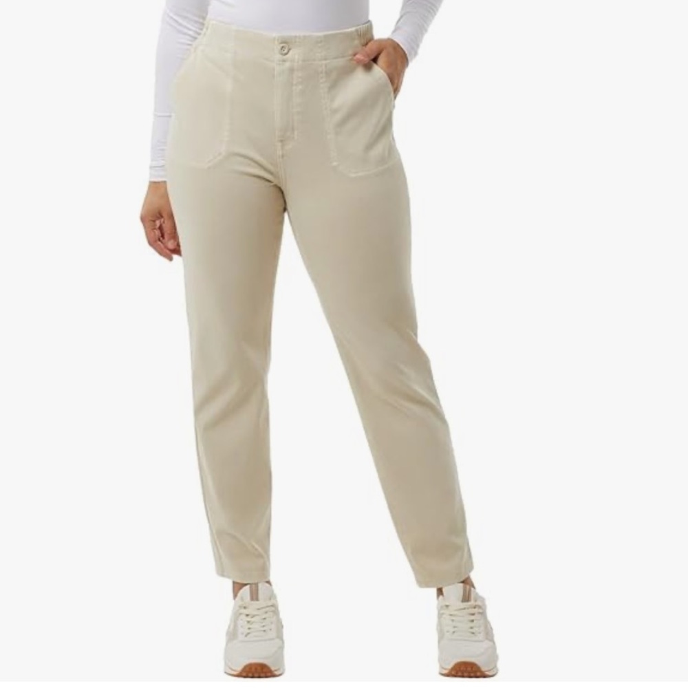 32 Degrees heat Women's Knit Stretch Elastic Waist Twill Pants nwt